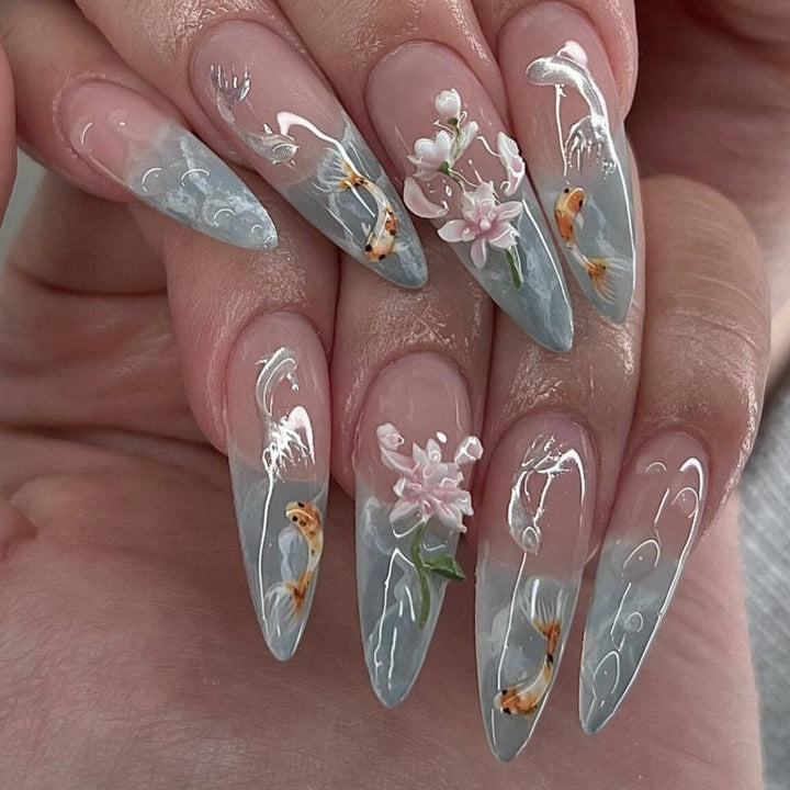 Animal-Inspired Press-On Nail Art Set Kalsten