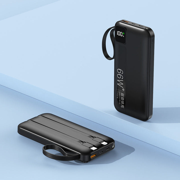 High-performance power bank with integrated charging cables and digital display Kalsten