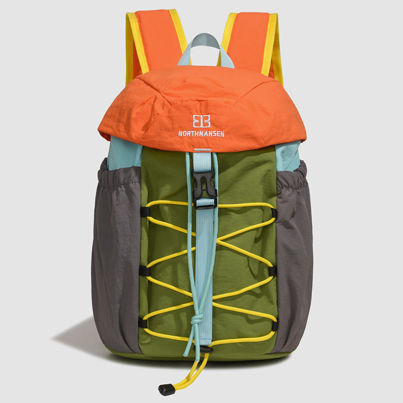 Unisex nan lighter urban outdoor backpack with elastic front tension cord and side elastic pockets Kalsten