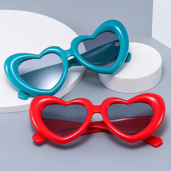 Women Heart-shaped Sunglasses with Stylish Frame Kalsten