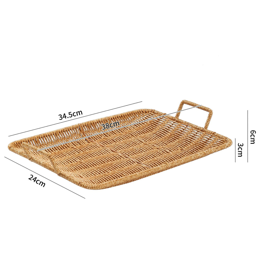 Home Decorative Woven Serving Tray Kalsten