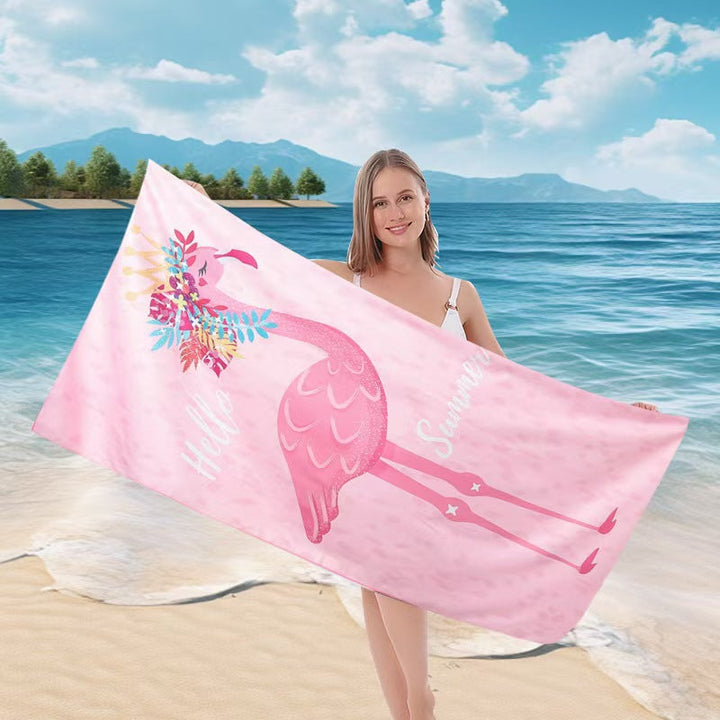 Ladies beach towel with maritime stripe pattern Kalsten