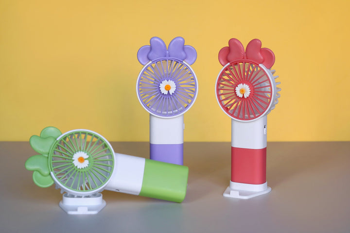 Unisex handheld fan with colorful design and adjustable tilt Kalsten