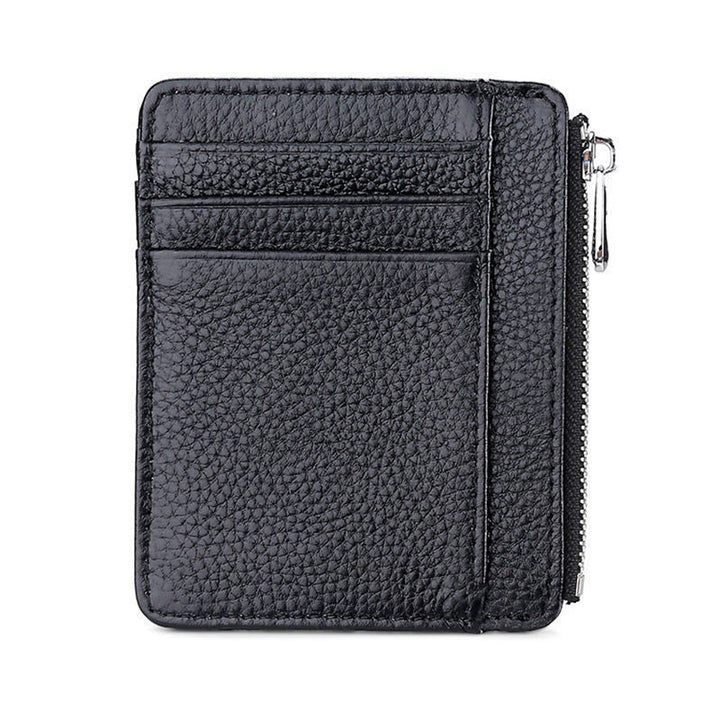 Premium Leather Zip-Around Card Case Kalsten