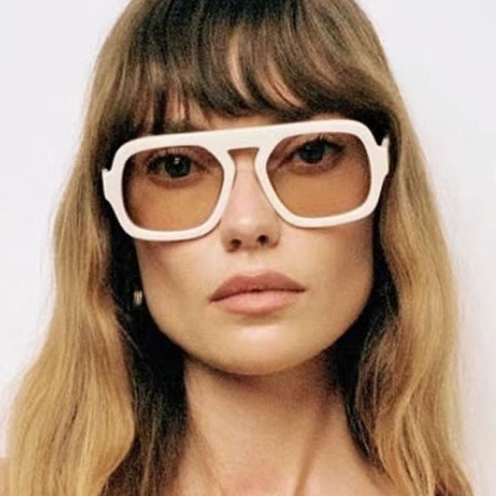 Women's modern oversized sunglasses in angular design Kalsten