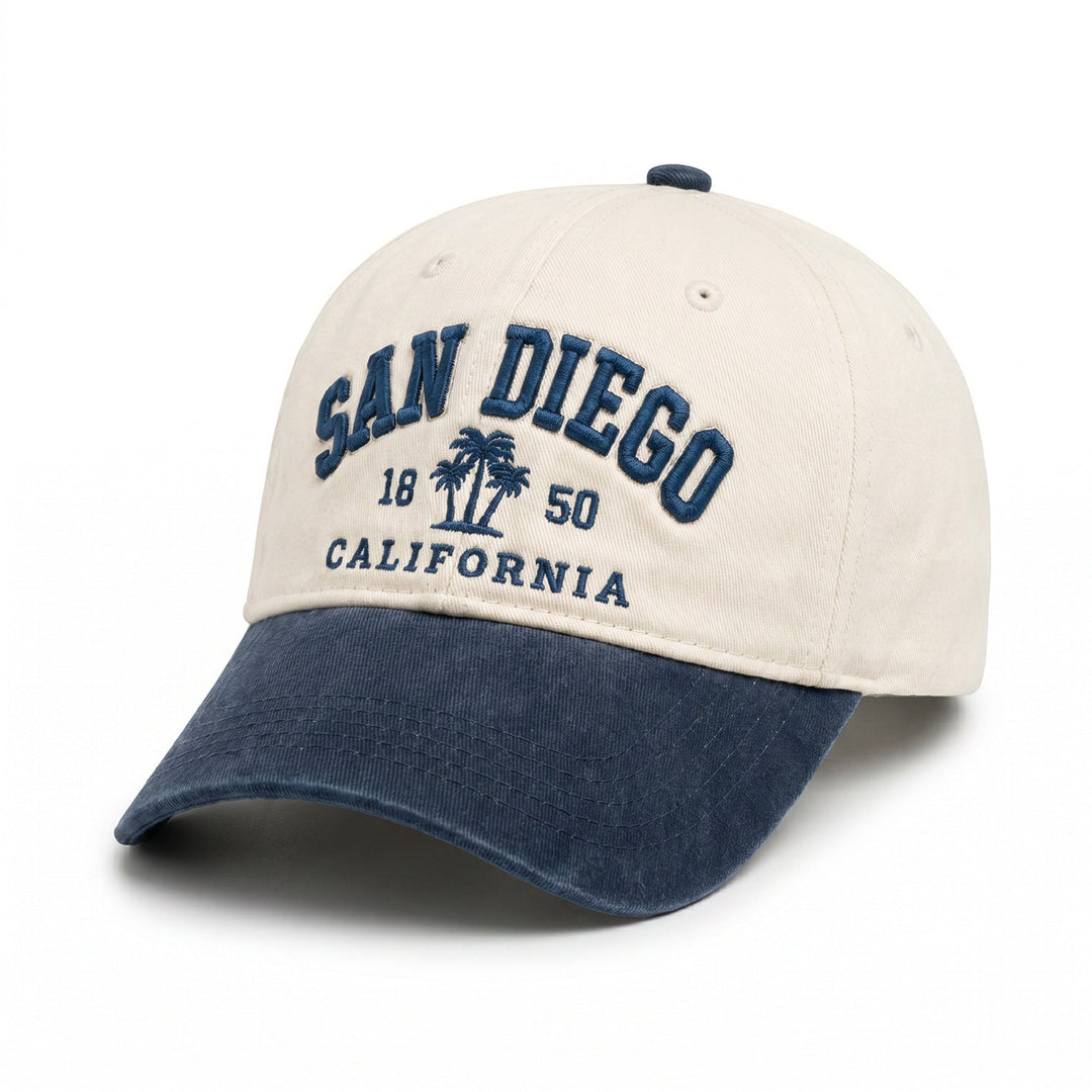 Ladies fashionable cotton cap with embroidered lettering Brehn