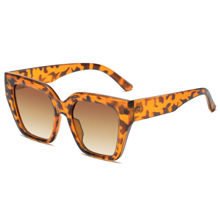 Women's Fashion Oversized Sunglasses with Animal Print Kalsten