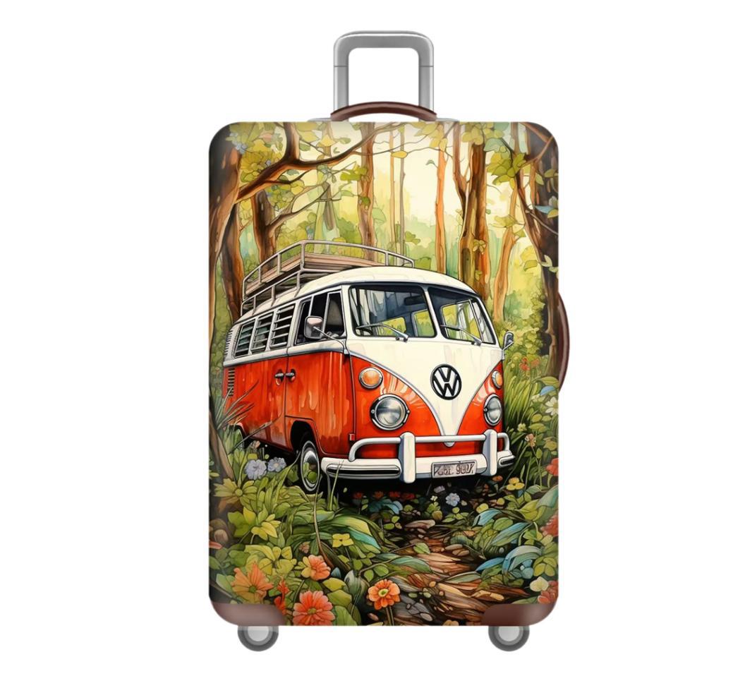 Unisex nan elastic suitcase cover with 3D dog design for trolley, stretchy and scratch-resistant Kalsten