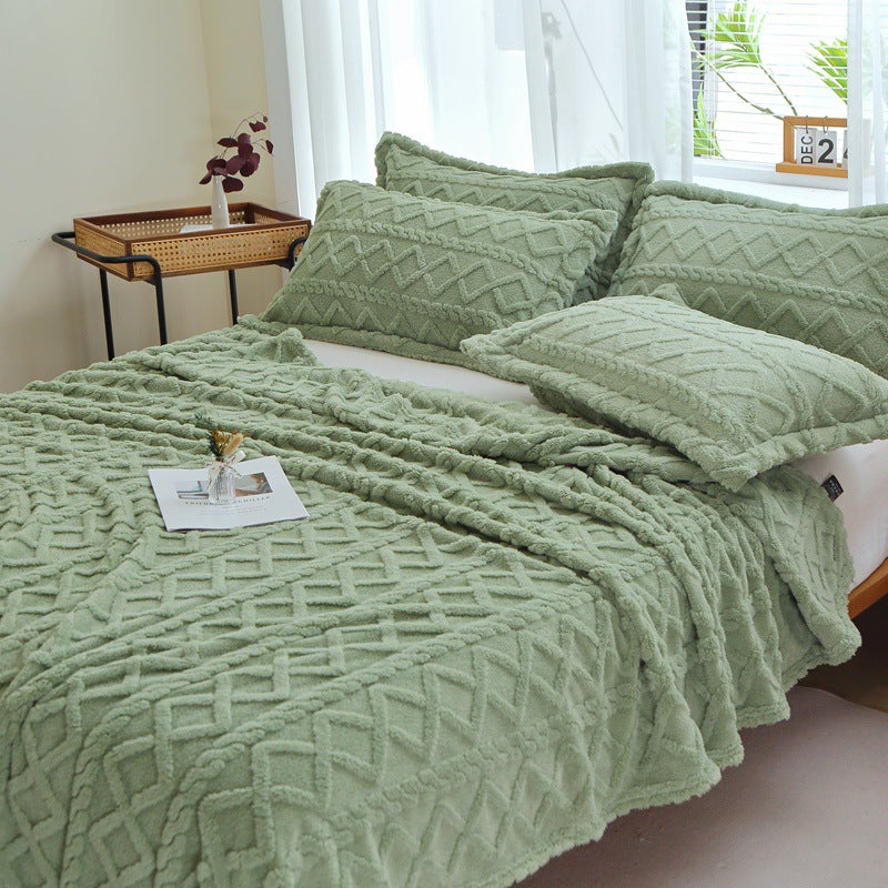 Textured Decorative Throw Blanket Kalsten