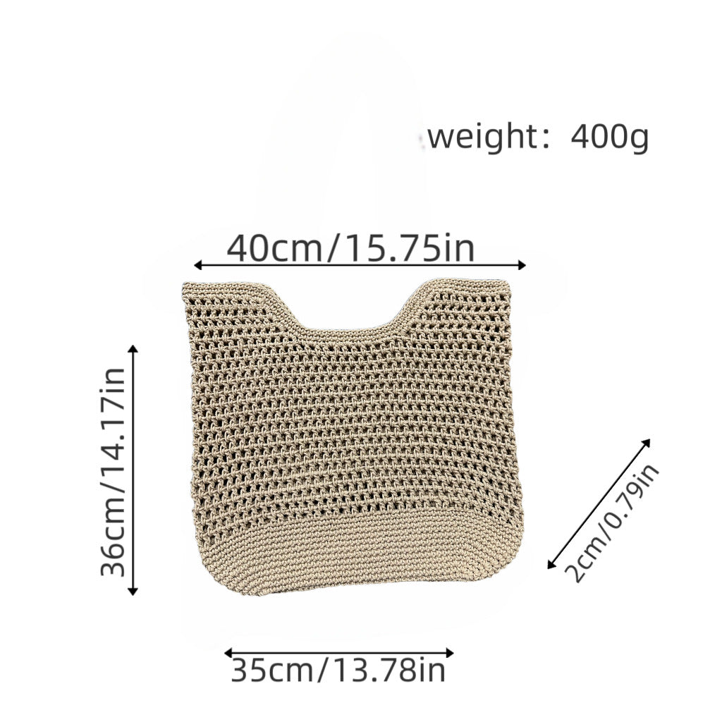 Net bag with durable leather handles Kalsten
