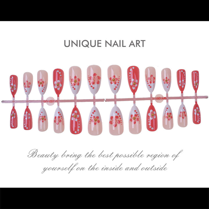 Elegant Floral Press-On Nail Art Collection Kalsten