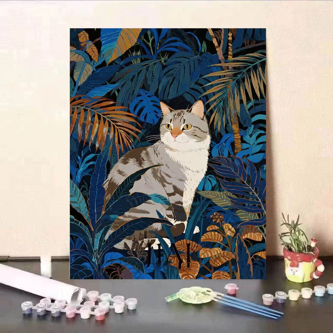 Cat-Themed Paint by Numbers Art Kit Kalsten