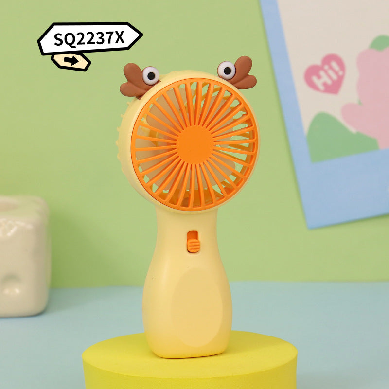 Women's portable hand fan in playful frog design Kalsten