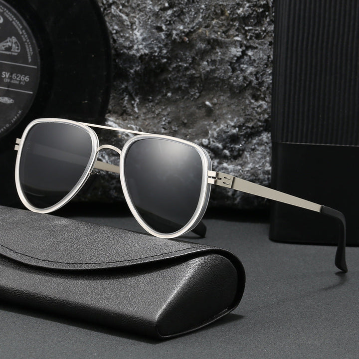 Women Aviator Sunglasses with robust metal frame and polarized lenses Kalsten