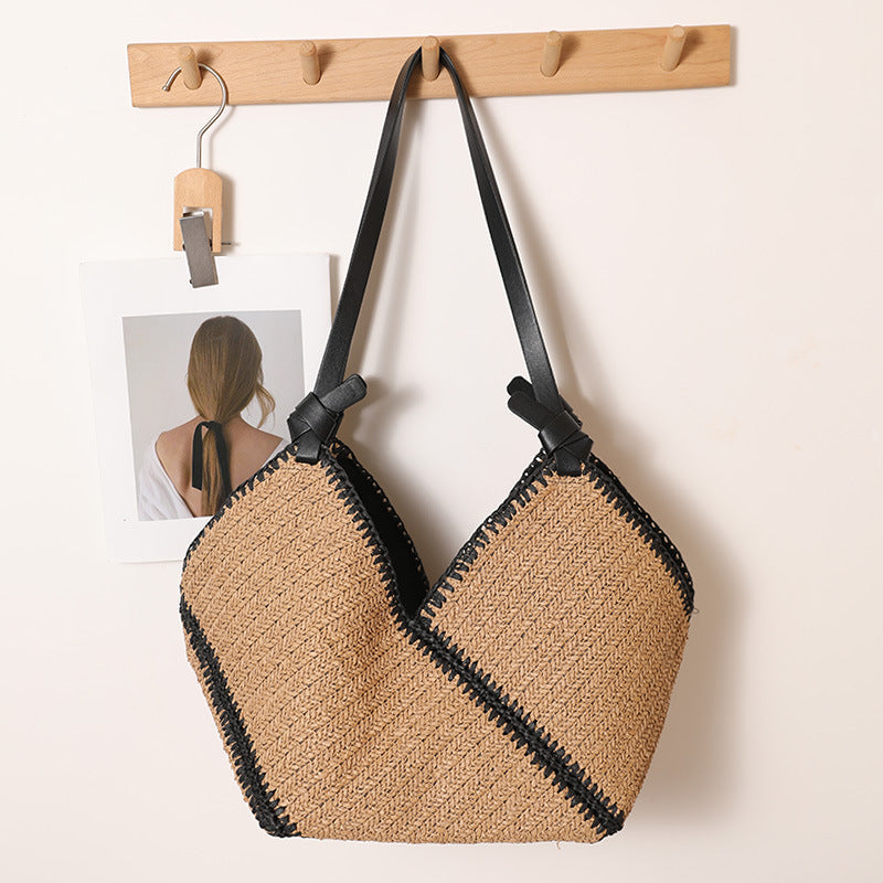 Handmade Boho bag with leather accents Kalsten