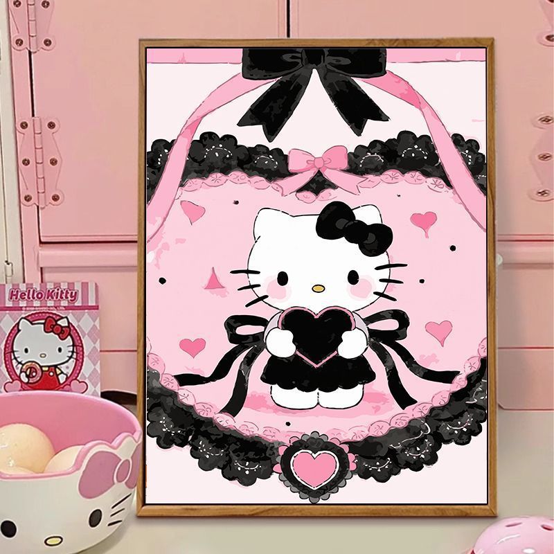 Hello Kitty-Themed Illustration Canvas Art Kalsten
