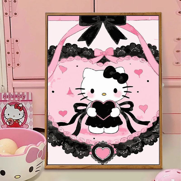 Hello Kitty-Themed Illustration Canvas Art Kalsten