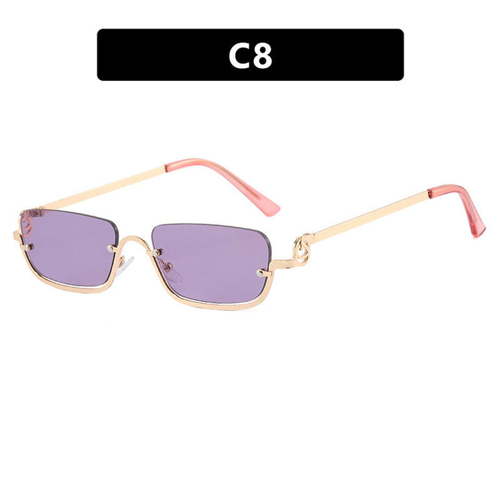 Women square sunglasses with elegant metal frame Kalsten