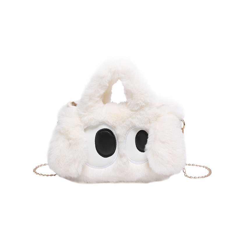 Cozy plush shoulder bag with ear application Kalsten