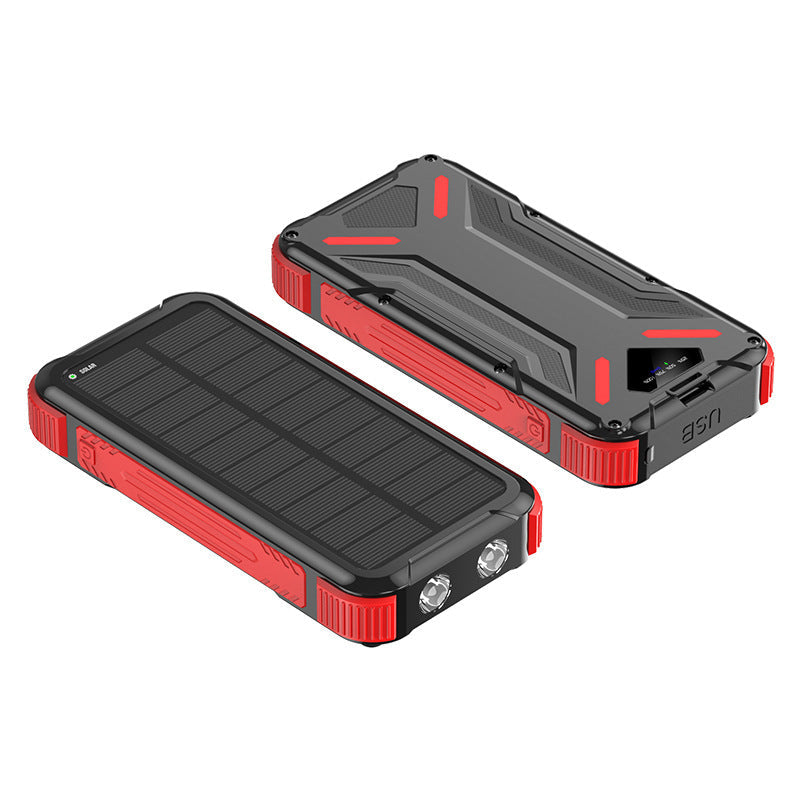 Solar-powered power bank with robust design and LED light Kalsten