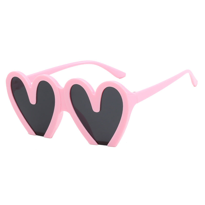 Women's Heart-Shaped Sunglasses with Durable Plastic Frame and UV Protection Kalsten