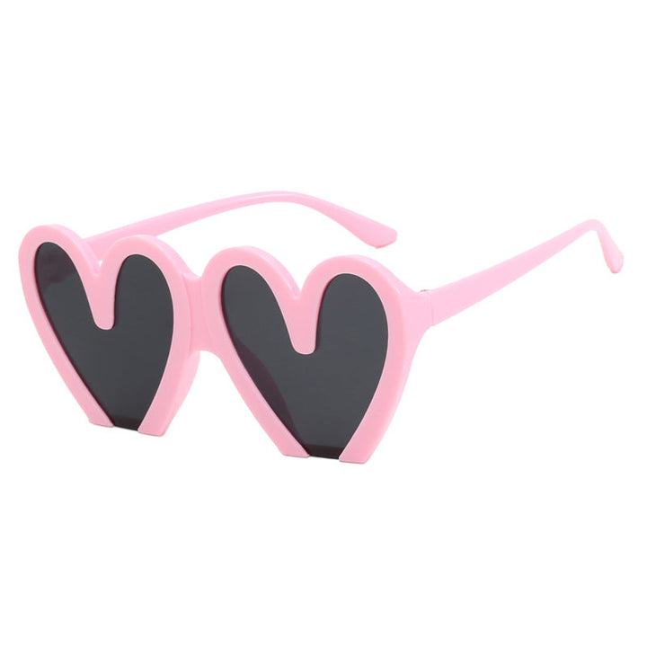 Women's Heart-Shaped Sunglasses with Durable Plastic Frame and UV Protection Kalsten