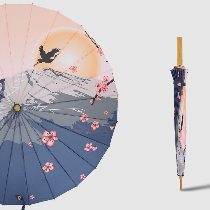 Women's Foldable Sun Shade Umbrella with Artistic Design Kalsten