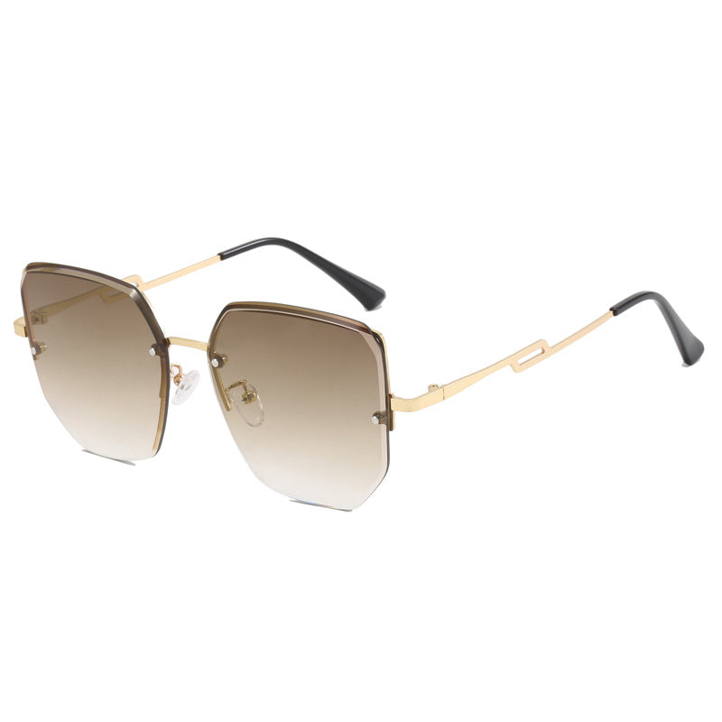 Women's geometric designer sunglasses with mirrored lenses Kalsten