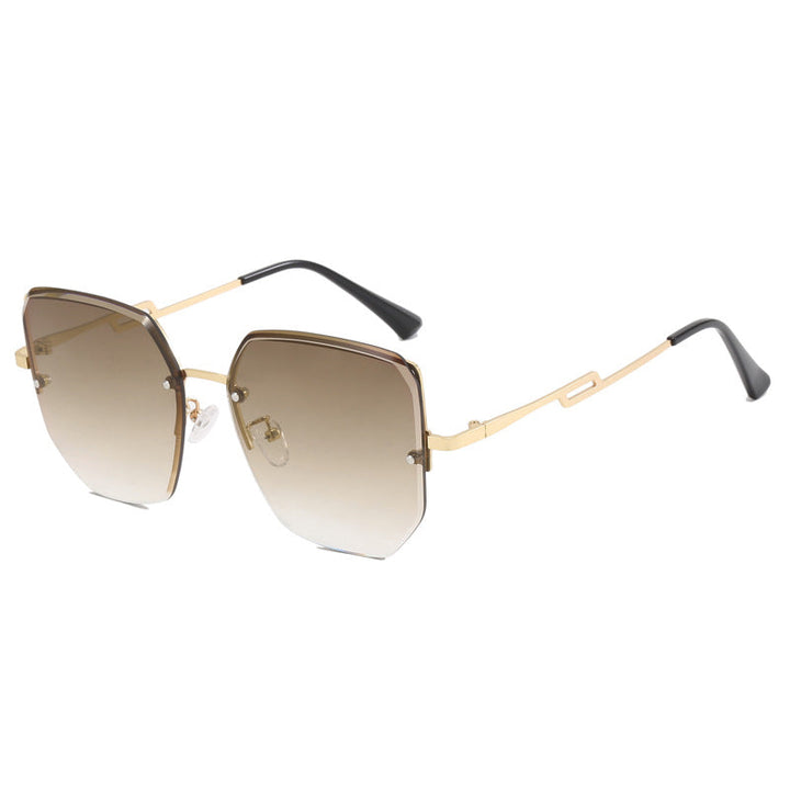 Women's geometric designer sunglasses with mirrored lenses Kalsten