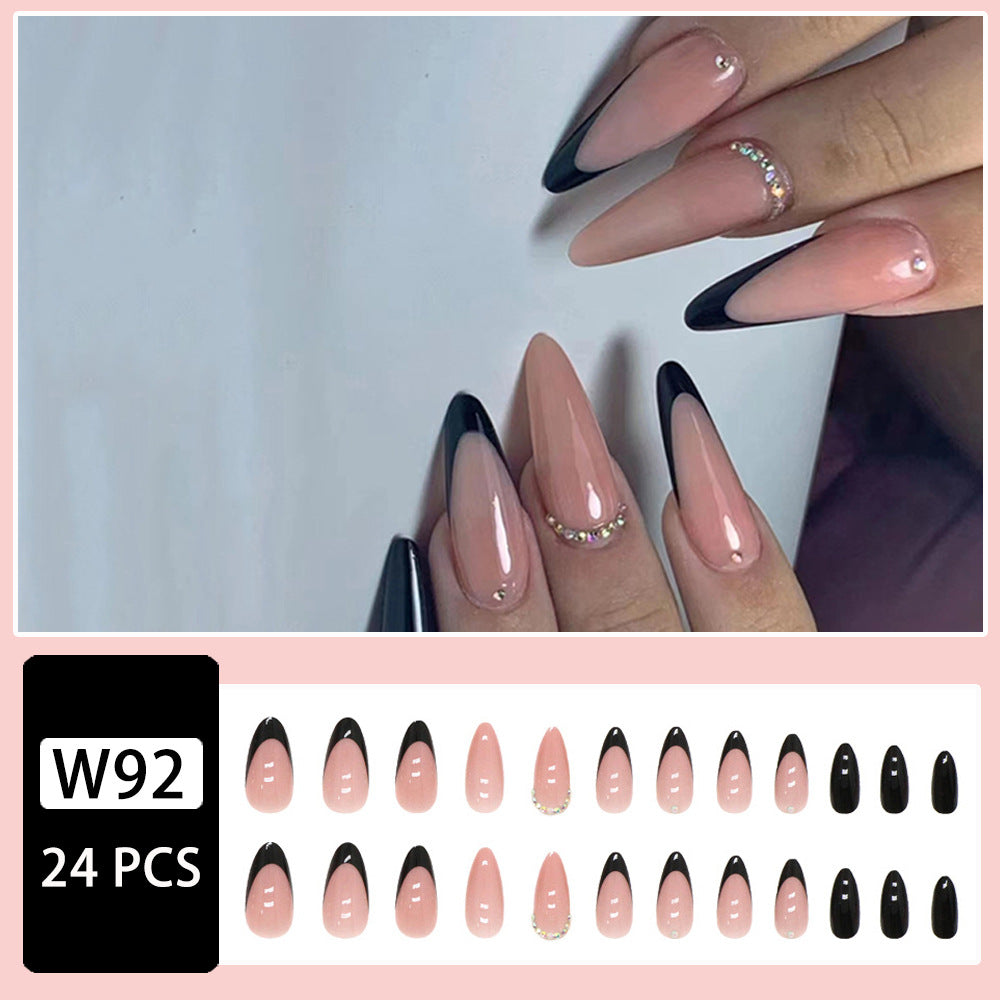 Artificial Nail Set with Glamorous Marbled Design Acalora