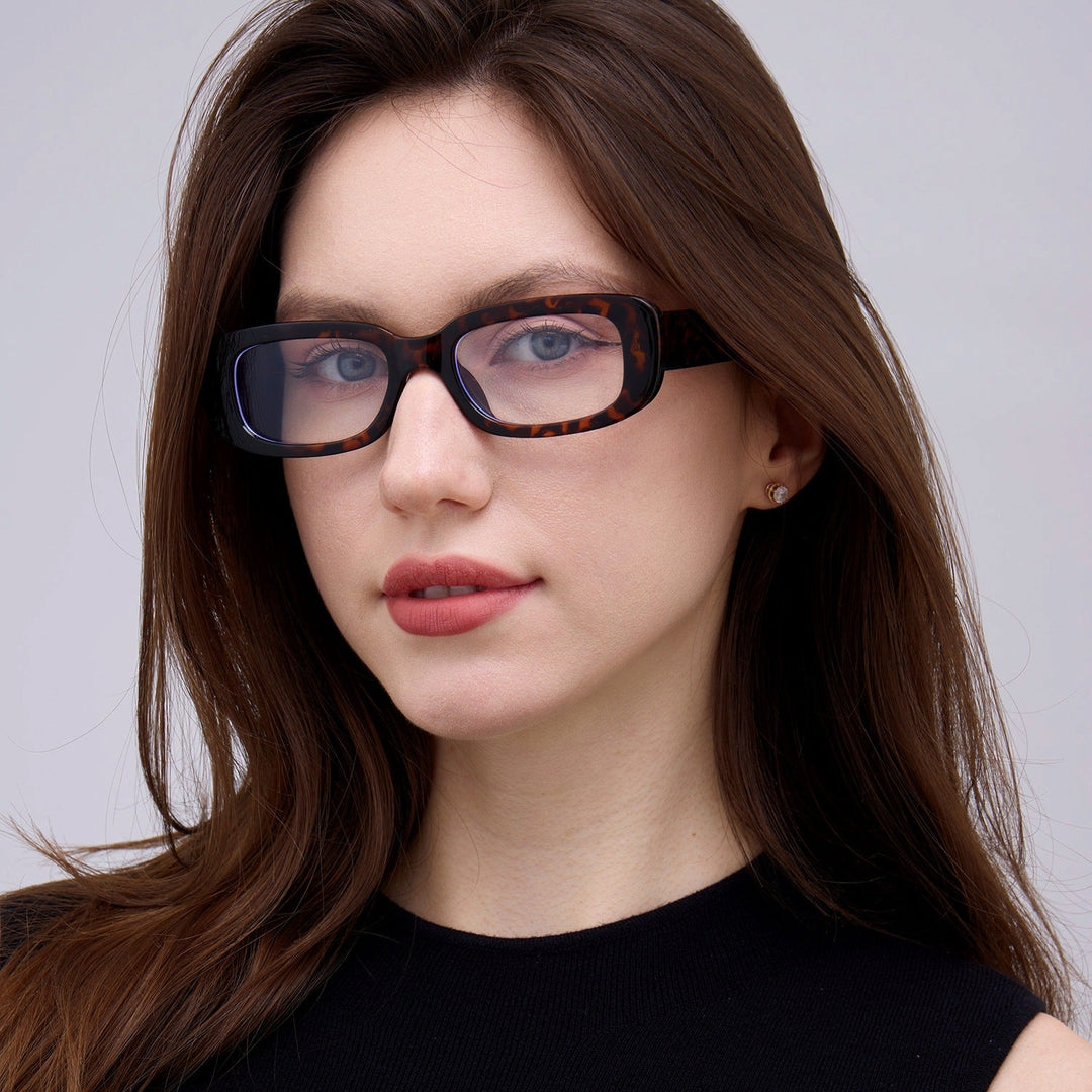 Women's square glasses with modern acetate frame Kalsten