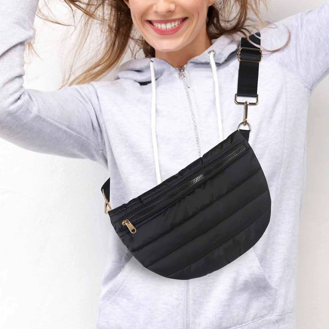 Women stylish shoulder bag with adjustable strap and multiple compartments Kalsten
