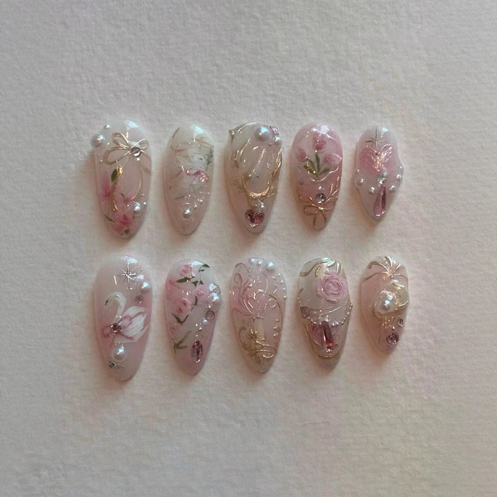 Artistic Press-On Nail Art Set Kalsten