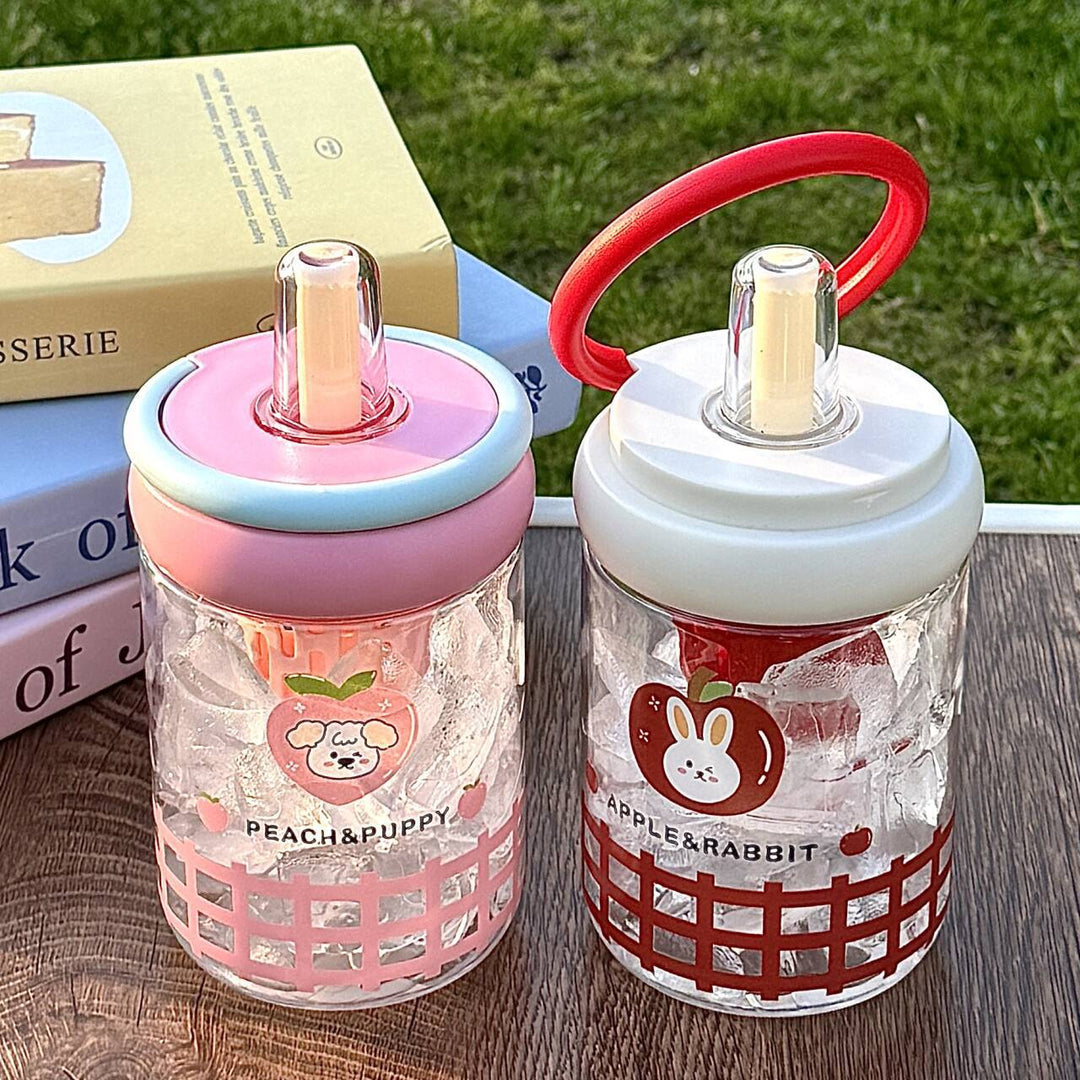 Women's Insulated Drinking Bottle with Innovative Lid and Cheerful Design Kalsten