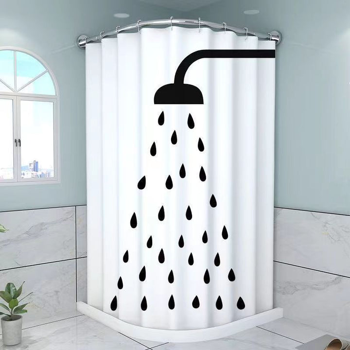Artistic Cat-Themed Shower Curtain Kalsten