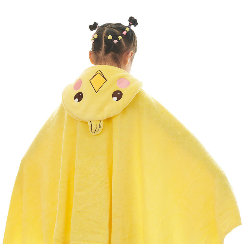 Cozy bath wrap blanket with animal duck hood design Kalsten