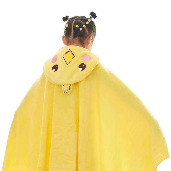 Cozy bath wrap blanket with animal duck hood design Kalsten