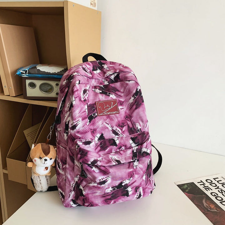Abstract Print Multi-Functional School Backpack