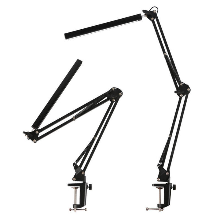 LED Foldable Long Arm Clip Eye Protection USB Reading Table Lamp | Kalsten
