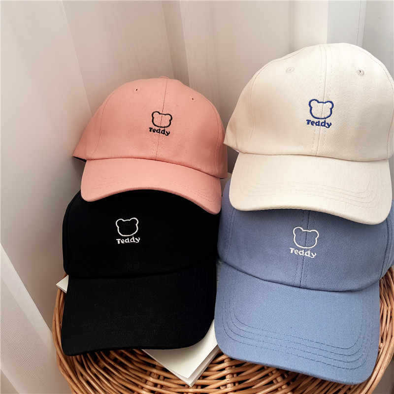 Women's Playful Teddy Bear Embroidered Baseball Cap Kalsten