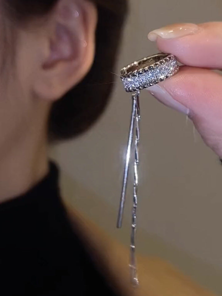 Glamorous earrings with sparkling stones Kalsten