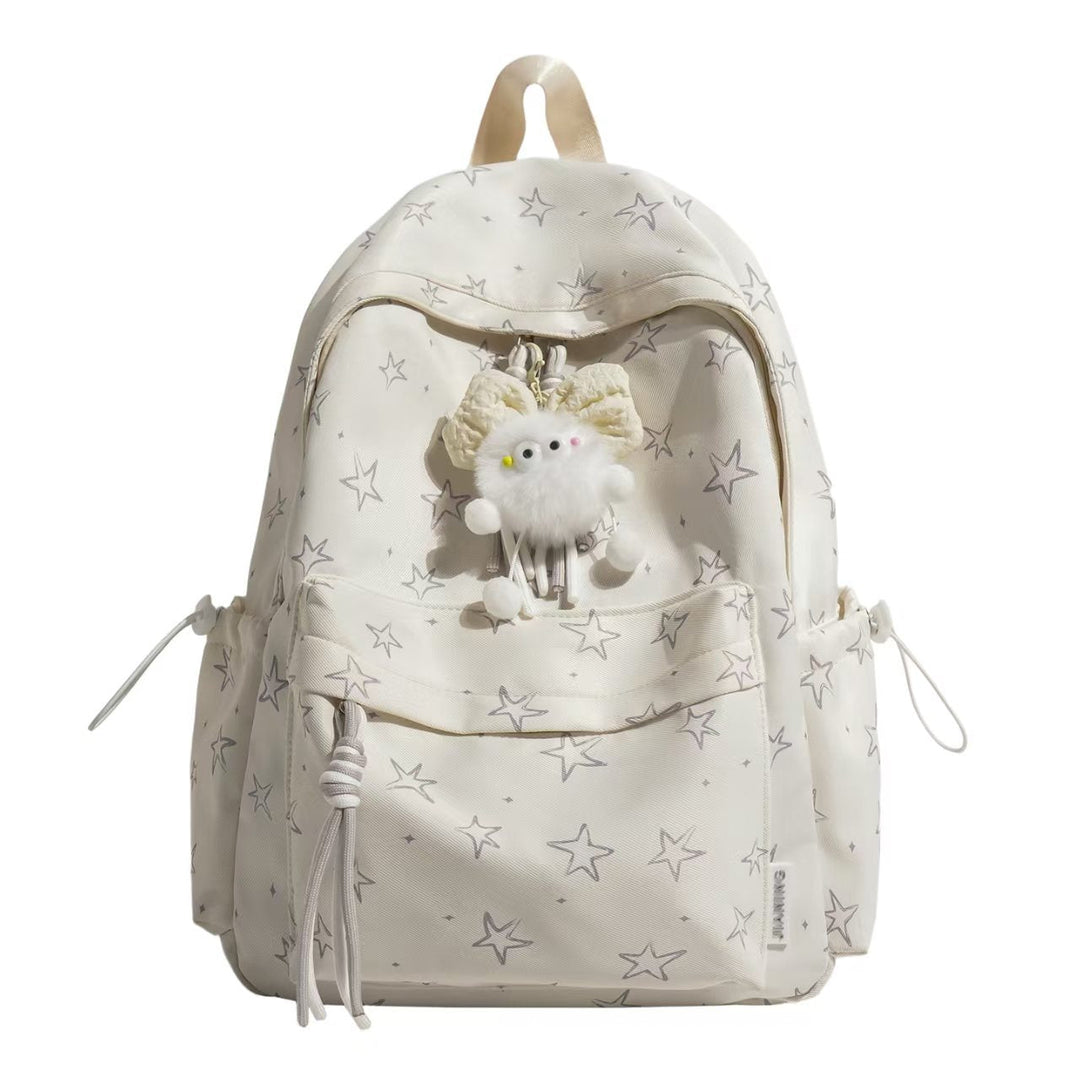 Star-Patterned Plush Backpack Kalsten
