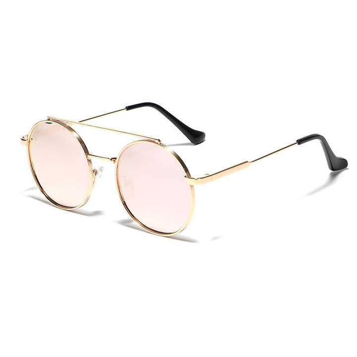 Women's round sunglasses with stylish metal frame Kalsten