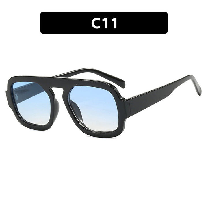 Women's modern oversized sunglasses in angular design Kalsten
