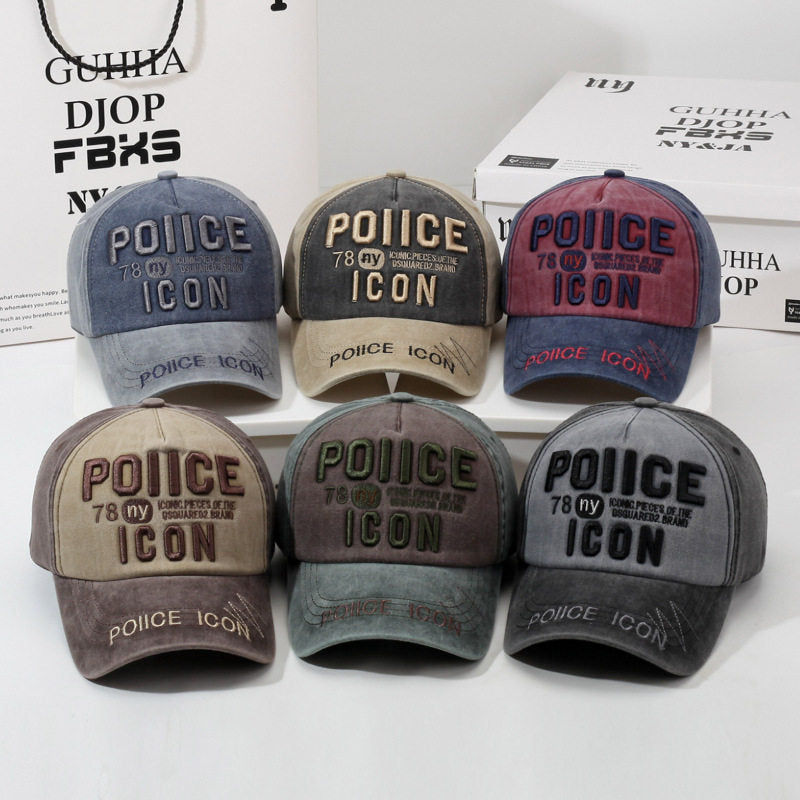 Men's Vintage-Inspired Embroidered Baseball Cap Kalsten