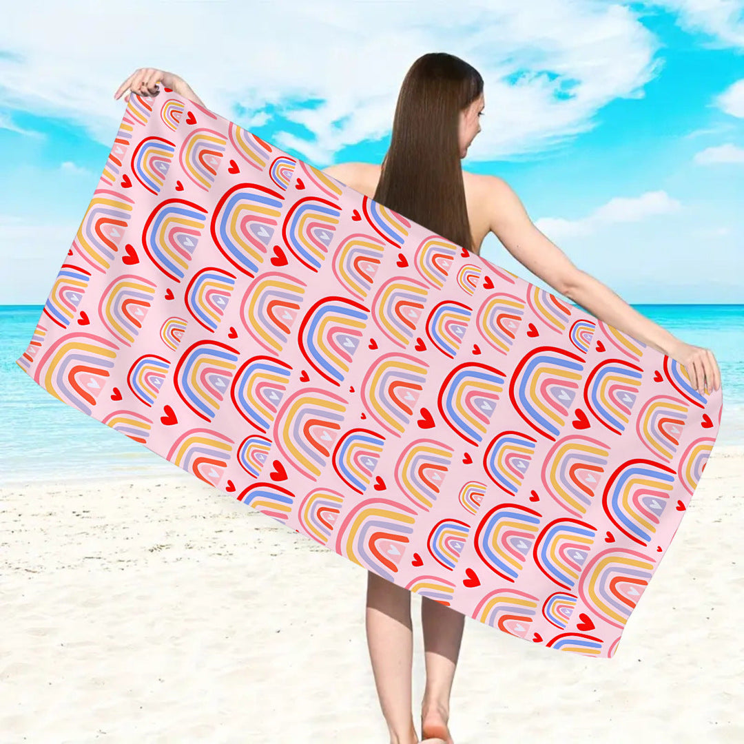 large and soft beach towel with striped pattern Kalsten