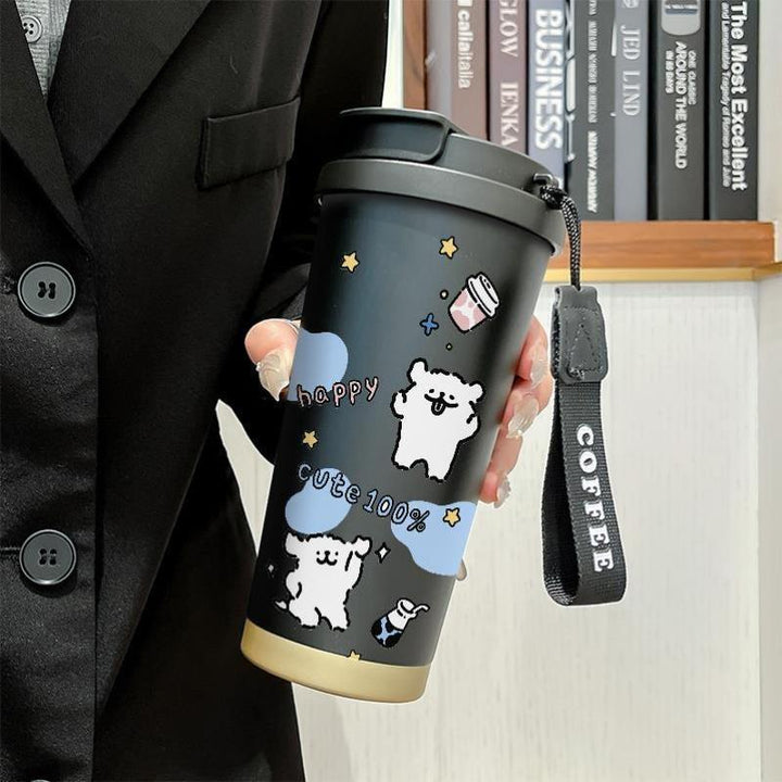 Ladies Insulated Coffee Mug with Funny Hello Kitty Design Kalsten
