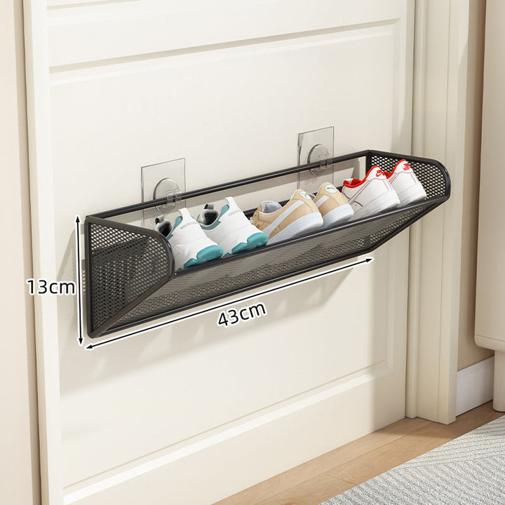 slim overdoor mesh shoe rack organizer with ventilated angled shelf Kalsten