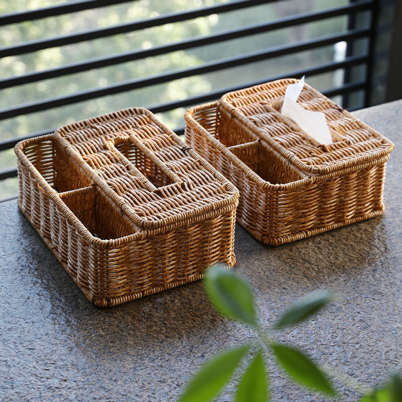 Handwoven Multi-Compartment Storage Caddy Kalsten