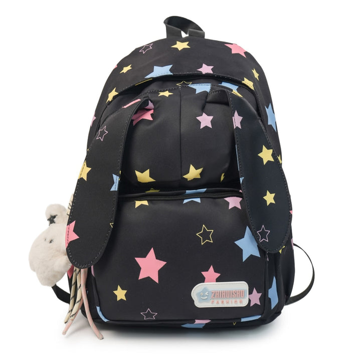 Cute Animal Ears Star Print School Backpack Kalsten